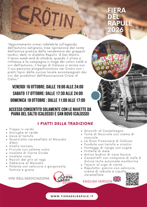 26 edizione FIERA DEL RAPULE'