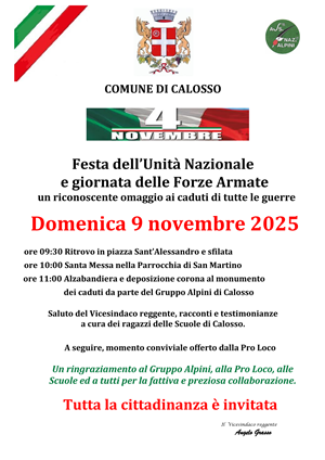 Festa dell'Unità Nazionale e giornata delle Forze Armate